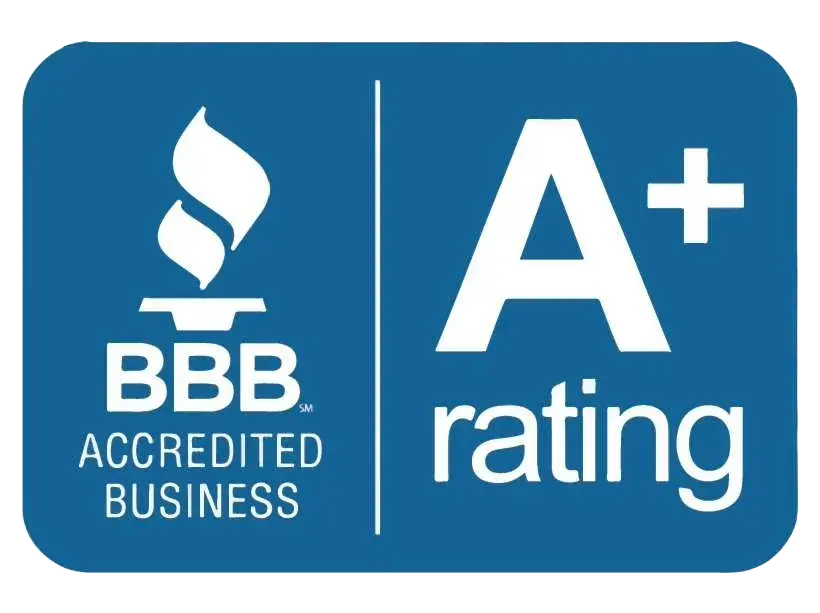 BBB A+ accredited business rating badge